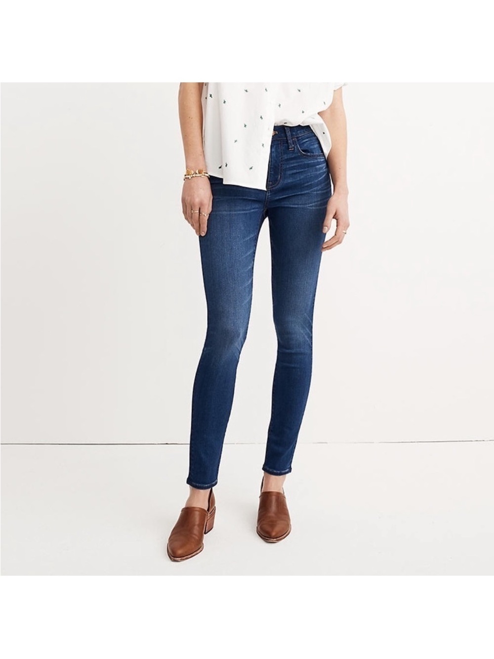 Madewell Dark Indigo High-Rise Skinny Jeans